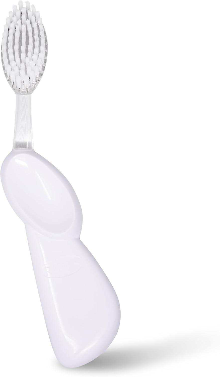 image:imageRADIUS Toothbrush Big Brush with Replaceable Brush Head BPA Free ADA Accepted Left Hand Purple Brush with Purple CasePastel White