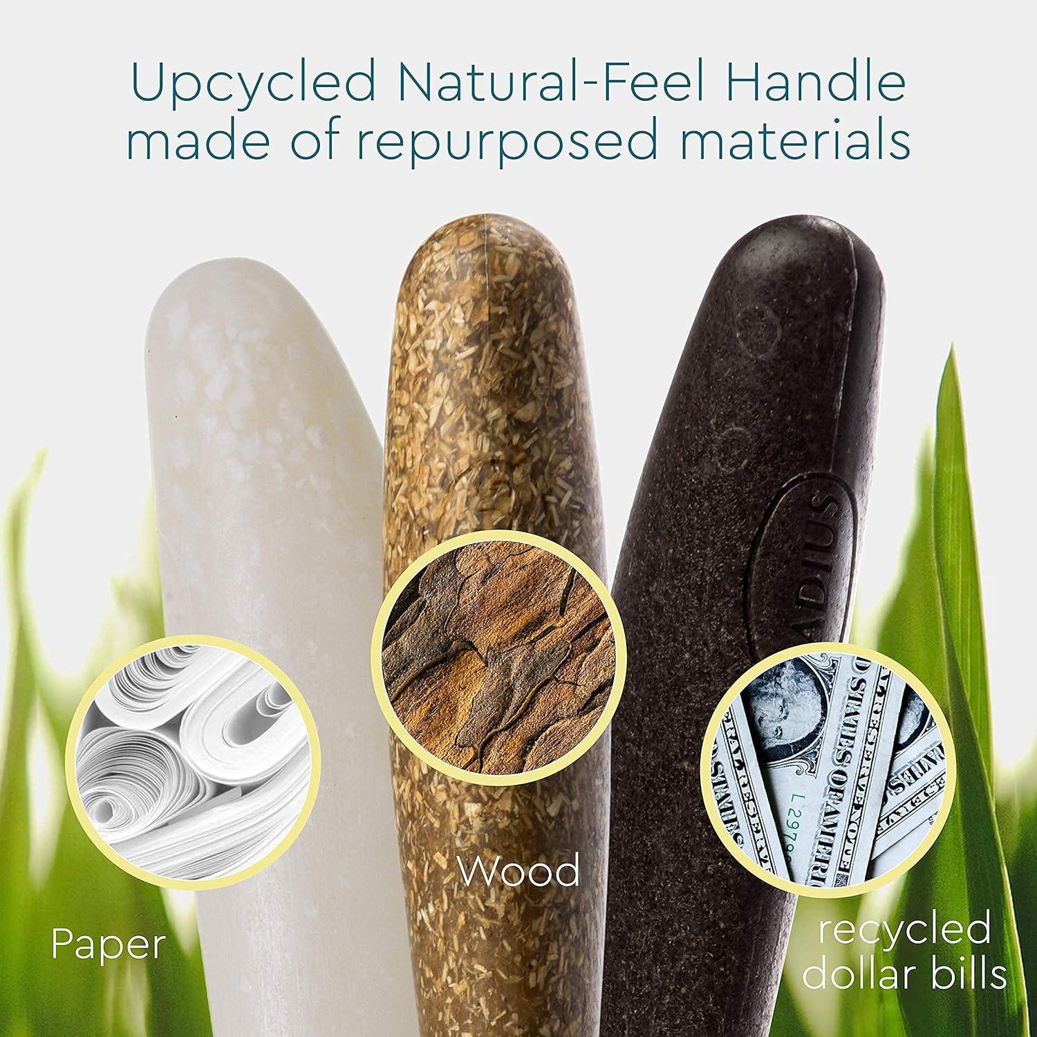 image:imageRADIUS Toothbrush Source Floss Brush BPA Free amp ADA Accepted Improve Gum Health amp Reduce Gum Issues Soft Cornstarch Pack of 1Cornstarch