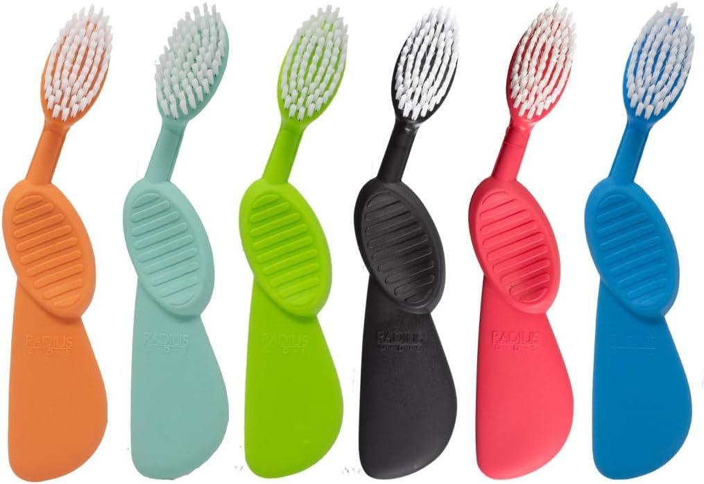 image:imageRadius Toothbrush Flex Brush BPA Free amp ADA Accepted Designed to Improve Gum Health amp Reduce Gum Issues Right Hand Lime White Pack of 1Assorted