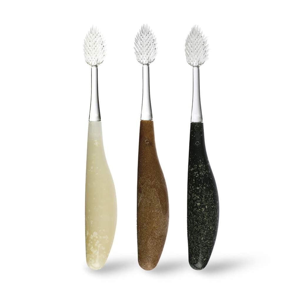 image:imageRADIUS Toothbrush Source Floss Brush BPA Free amp ADA Accepted Improve Gum Health amp Reduce Gum Issues Super Soft Money Pack of 1Cornstarch Hemp Money