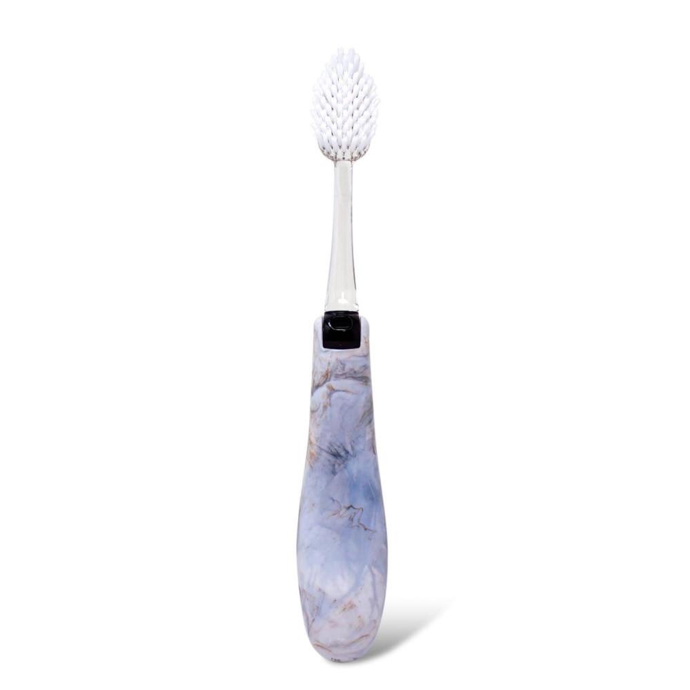 image:imageRADIUS Tour Travel Brush amp Case with Replaceable Brush Head ADA Accepted Toothbrush Improve Gum Health  Blue Smoke Green  Pack of 3White Camo