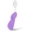 RADIUS Toothbrush Big Brush with Replaceable Brush Head BPA Free ADA Accepted – Left Hand – Purple Brush with Purple Case(Pastel Lavender)