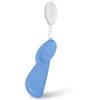 RADIUS Toothbrush Big Brush with Replaceable Brush Head BPA Free ADA Accepted – Left Hand – Purple Brush with Purple Case(Pastel Periwinkle Blue)