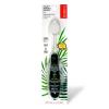 RADIUS Tour Travel Brush & Case with Replaceable Brush Head ADA Accepted Toothbrush Improve Gum Health – Blue Smoke Green – Pack of 3(Black)