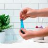 RADIUS Tour Travel Brush & Case with Replaceable Brush Head ADA Accepted Toothbrush Improve Gum Health – Blue Smoke Green – Pack of 3(Black)