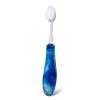 RADIUS Tour Travel Brush & Case with Replaceable Brush Head ADA Accepted Toothbrush Improve Gum Health – Blue Smoke Green – Pack of 3(Blue Camo)