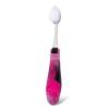 RADIUS Tour Travel Brush & Case with Replaceable Brush Head ADA Accepted Toothbrush Improve Gum Health – Blue Smoke Green – Pack of 3(Pink Camo)