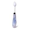 RADIUS Tour Travel Brush & Case with Replaceable Brush Head ADA Accepted Toothbrush Improve Gum Health – Blue Smoke Green – Pack of 3(White Camo)