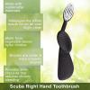 Radius Toothbrush Flex Brush BPA Free & ADA Accepted Designed to Improve Gum Health & Reduce Gum Issues – Right Hand – Lime White – Pack of 1(Black/Yellow)