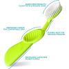 Radius Toothbrush Flex Brush BPA Free & ADA Accepted Designed to Improve Gum Health & Reduce Gum Issues – Right Hand – Lime White – Pack of 1(Lime/White)