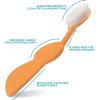 Radius Toothbrush Flex Brush BPA Free & ADA Accepted Designed to Improve Gum Health & Reduce Gum Issues – Right Hand – Lime White – Pack of 1(Orange/White)