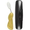 RADIUS Toothbrush Big Brush with Replaceable Brush Head BPA Free ADA Accepted – Left Hand – Purple Brush with Purple Case(Gold Satin)