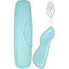 RADIUS Toothbrush Big Brush with Replaceable Brush Head BPA Free ADA Accepted – Left Hand – Purple Brush with Purple Case(Pastel Mint)