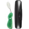 RADIUS Toothbrush Big Brush with Replaceable Brush Head BPA Free ADA Accepted – Left Hand – Purple Brush with Purple Case(Soda Pop)