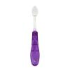 RADIUS Tour Travel Brush & Case with Replaceable Brush Head ADA Accepted Toothbrush Improve Gum Health – Blue Smoke Green – Pack of 3(Purple)