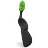 Radius Toothbrush Flex Brush BPA Free & ADA Accepted Designed to Improve Gum Health & Reduce Gum Issues – Right Hand – Lime White – Pack of 1(Black/Green)