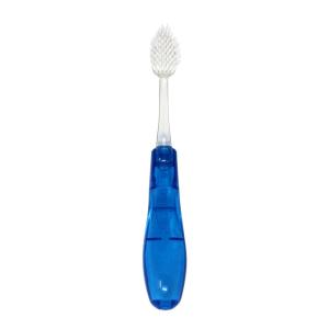 RADIUS Tour Travel Brush & Case with Replaceable Brush Head ADA Accepted Toothbrush Improve Gum Health – Blue Smoke Green – Pack of 3(Blue)