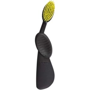 Radius Toothbrush Flex Brush BPA Free & ADA Accepted Designed to Improve Gum Health & Reduce Gum Issues – Right Hand – Lime White – Pack of 1(Black/Yellow)