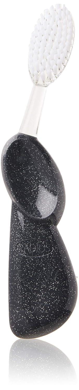 image:imageRADIUS Big Brush with Replaceable Head BPA Free amp ADA Accepted Toothbrush Designed to Improve Gum Health amp Reduce Gum Issues Right Hand Assorted Pack of 6Black Sparkle