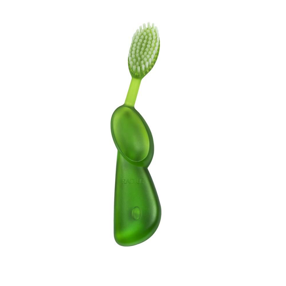 image:imageRADIUS Big Brush with Replaceable Head BPA Free amp ADA Accepted Toothbrush Designed to Improve Gum Health amp Reduce Gum Issues Right Hand Assorted Pack of 6LimeNatural