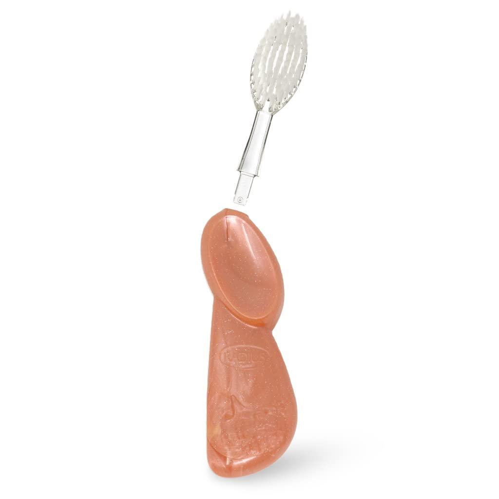 image:imageRADIUS Big Brush with Replaceable Head BPA Free amp ADA Accepted Toothbrush Designed to Improve Gum Health amp Reduce Gum Issues Right Hand Assorted Pack of 6Coral Sparkle