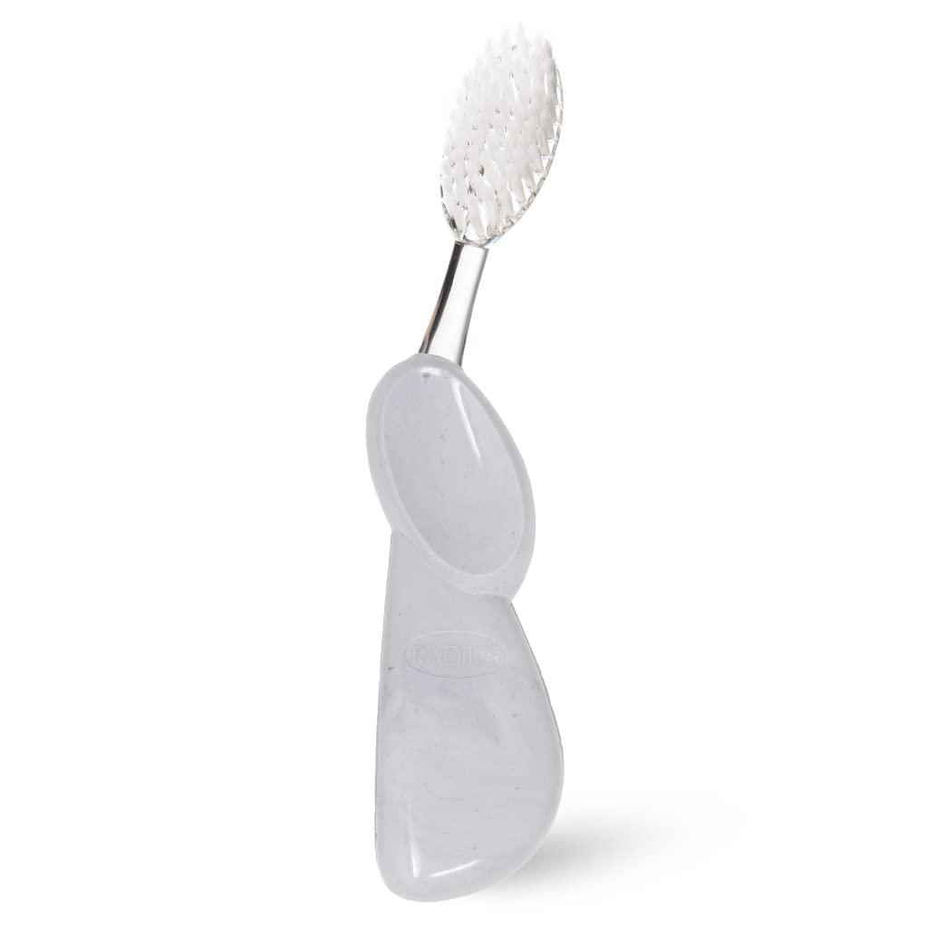 image:imageRADIUS Big Brush with Replaceable Head BPA Free amp ADA Accepted Toothbrush Designed to Improve Gum Health amp Reduce Gum Issues Right Hand Assorted Pack of 6GoldMarbleIce