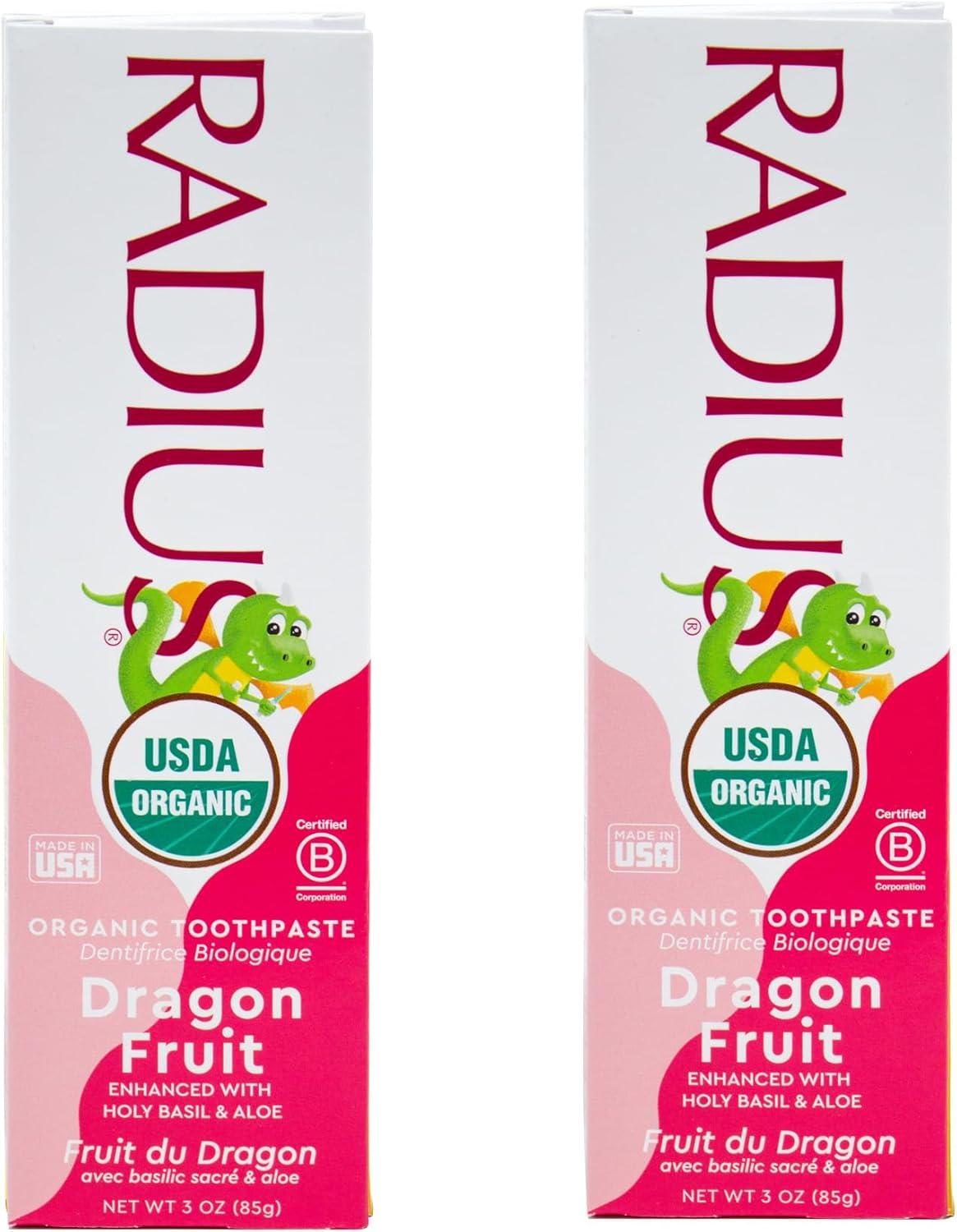 image:imageRADIUS Childrens Toothpaste Coconut Banana 3 oz NonToxic ChemicalFree GlutenFree Designed to Improve Gum Health amp Prevent Cavities Pack of 2Dragon Fruit