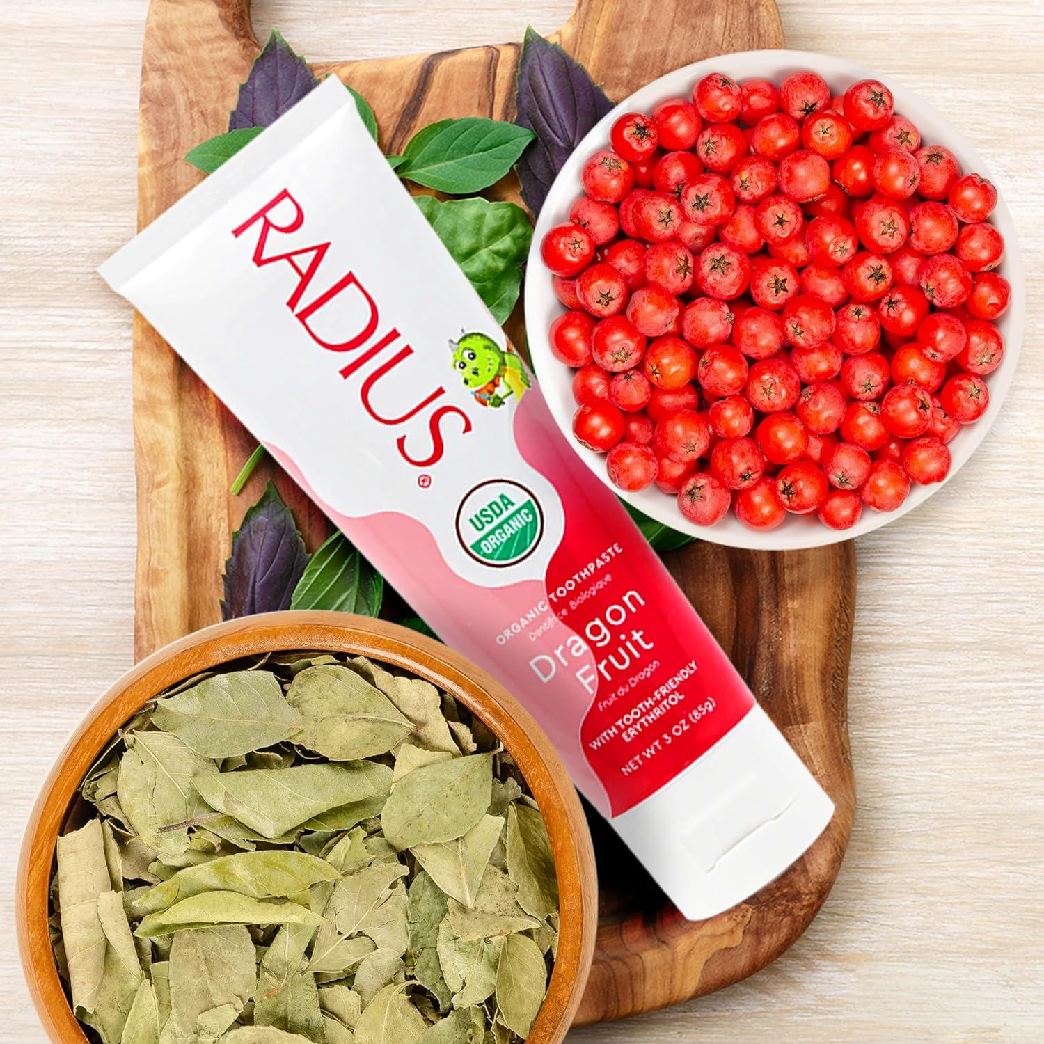 image:imageRADIUS Childrens Toothpaste Coconut Banana 3 oz NonToxic ChemicalFree GlutenFree Designed to Improve Gum Health amp Prevent Cavities Pack of 2Dragon Fruit