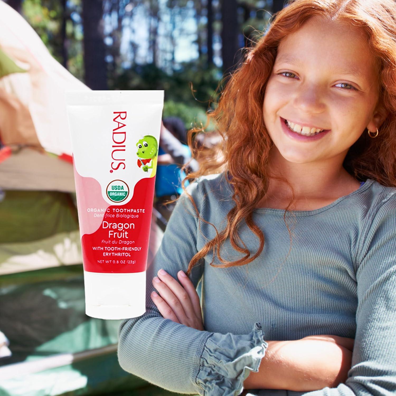 image:imageRADIUS Childrens Toothpaste Coconut Banana 3 oz NonToxic ChemicalFree GlutenFree Designed to Improve Gum Health amp Prevent Cavities Pack of 2Dragon Fruit