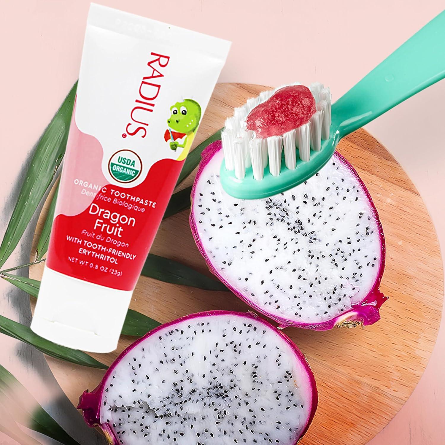 image:imageRADIUS Childrens Toothpaste Coconut Banana 3 oz NonToxic ChemicalFree GlutenFree Designed to Improve Gum Health amp Prevent Cavities Pack of 2Dragon Fruit