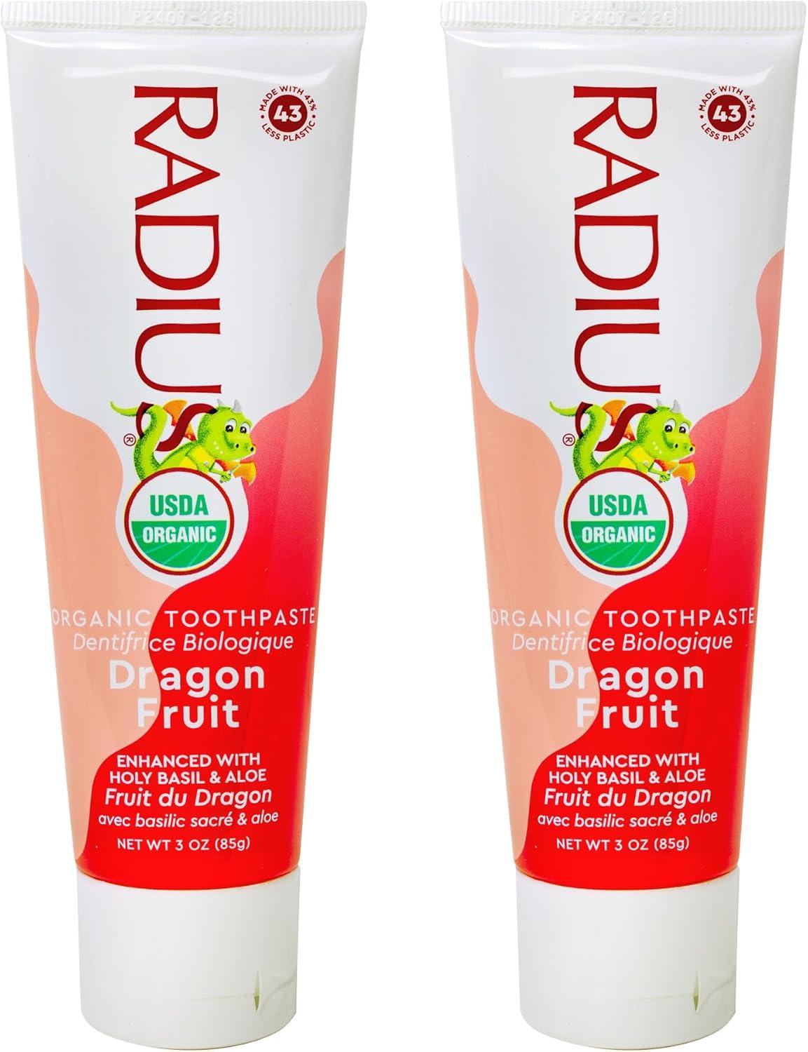 image:imageRADIUS Childrens Toothpaste Coconut Banana 3 oz NonToxic ChemicalFree GlutenFree Designed to Improve Gum Health amp Prevent Cavities Pack of 2Dragon Fruit