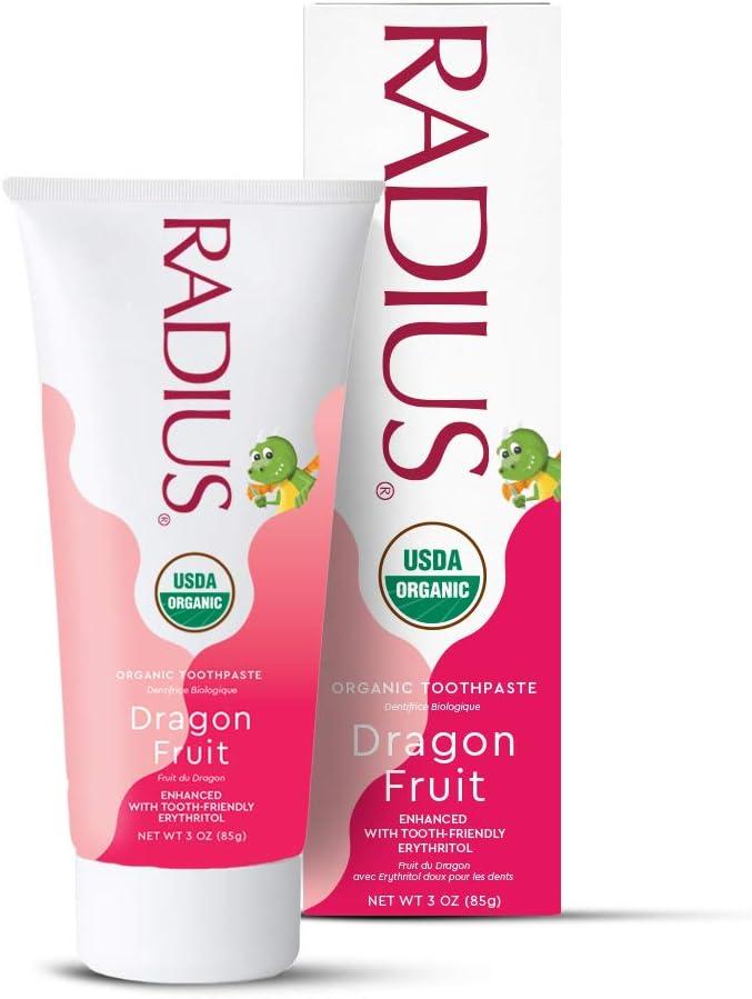image:imageRADIUS Childrens Toothpaste Coconut Banana 3 oz NonToxic ChemicalFree GlutenFree Designed to Improve Gum Health amp Prevent Cavities Pack of 2Dragon Fruit