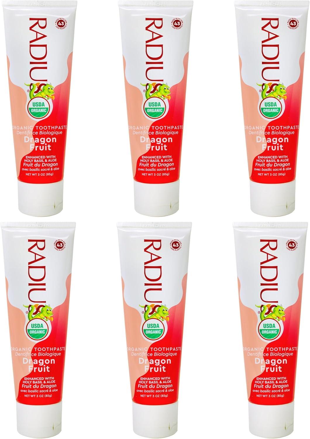 image:imageRADIUS Childrens Toothpaste Coconut Banana 3 oz NonToxic ChemicalFree GlutenFree Designed to Improve Gum Health amp Prevent Cavities Pack of 2Dragon Fruit