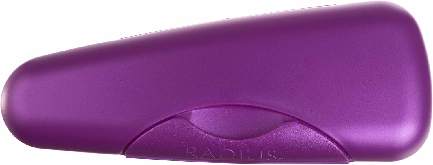 image:imageRADIUS Toothbrush Portable Travel Case Kit Standard Toothbrush Soap Razor Case Storage Box for Travel BPA Free 3 Count Caviar PearlAmethyst Purple