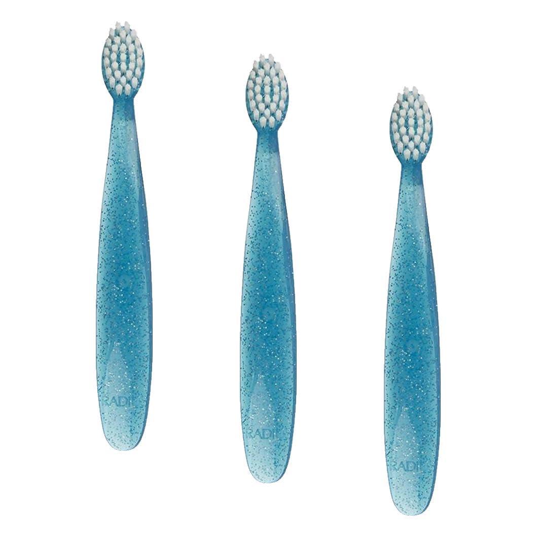 image:imageRADIUS Totz Toothbrush Extra Soft Brush BPA Free amp ADA Accepted Designed for Delicate Teeth amp Gums for Children 18 Months amp Up Blue Sparkle Pack of 1Blue