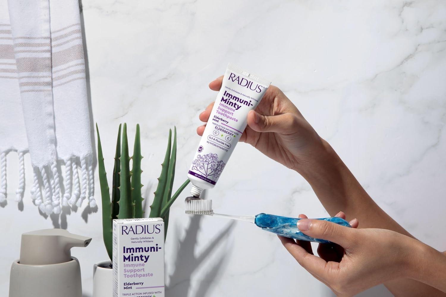 image:imageRadius ImmuniMinty Immune Support Toothpaste 25 Oz Elderberry Mint Pack of 1Elderberry Mint