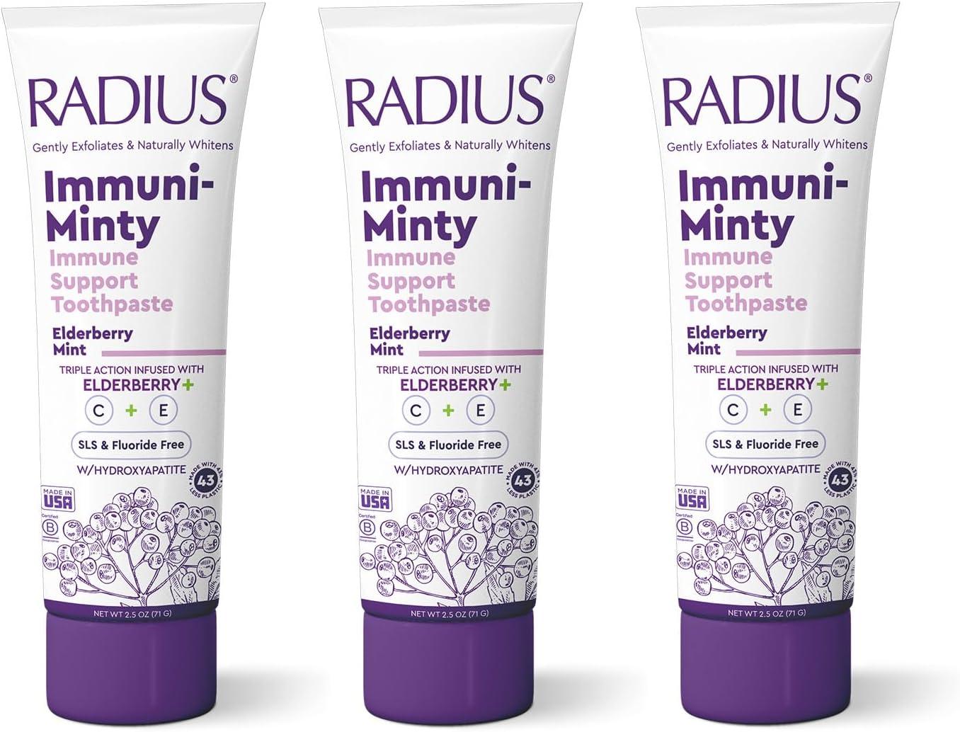 image:imageRadius ImmuniMinty Immune Support Toothpaste 25 Oz Elderberry Mint Pack of 1Elderberry Mint