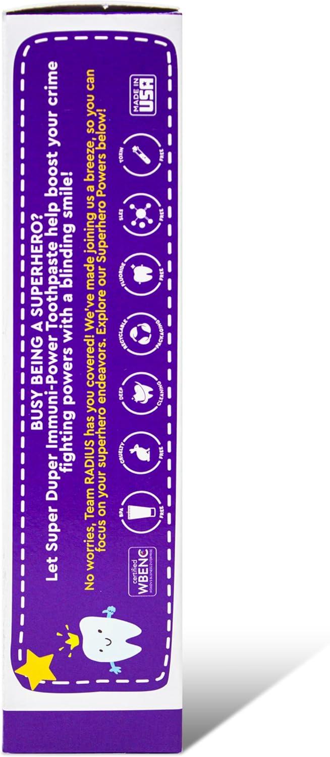 image:imageRadius Kids Super Duper Immunity Power Toothpaste 25 Oz Super Duper Bubble Berry Mint Pack of 3Super Duper Bubble Berry Mint