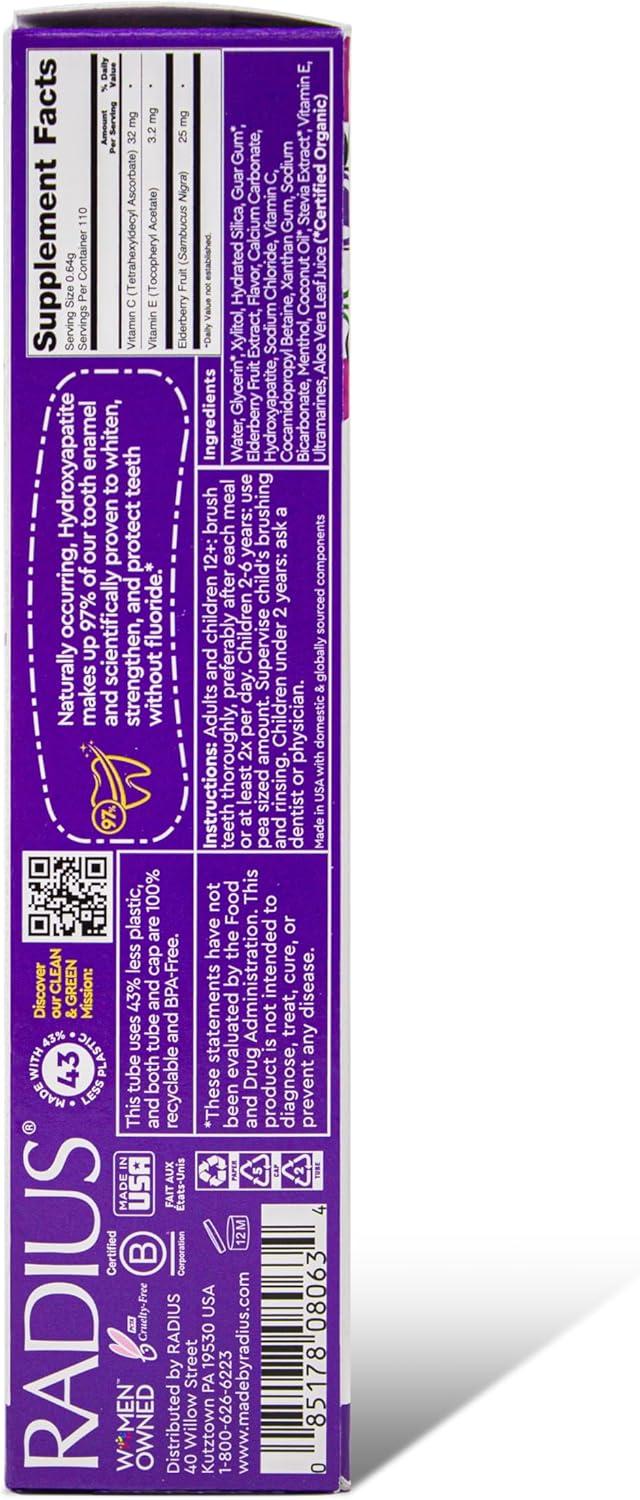 image:imageRadius Kids Super Duper Immunity Power Toothpaste 25 Oz Super Duper Bubble Berry Mint Pack of 3Super Duper Bubble Berry Mint