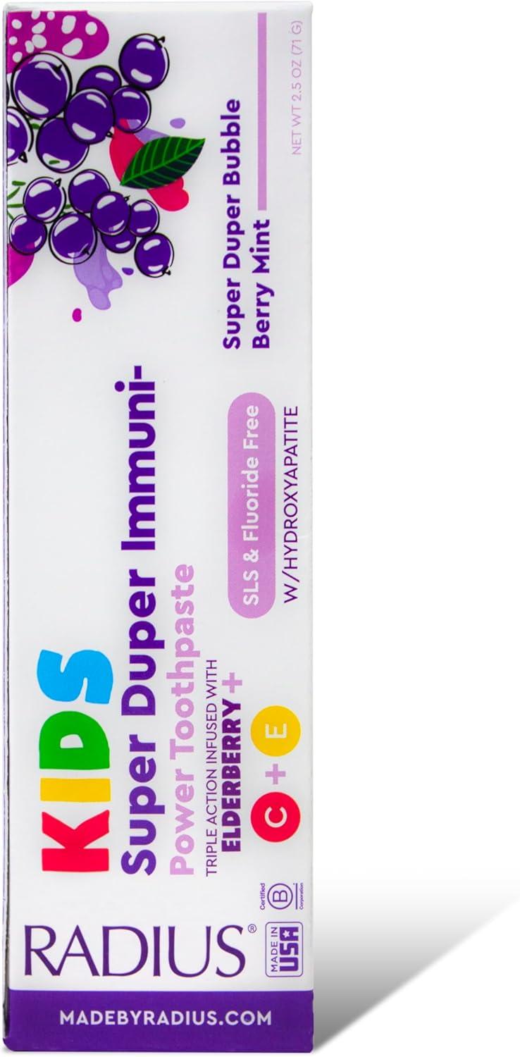 image:imageRadius Kids Super Duper Immunity Power Toothpaste 25 Oz Super Duper Bubble Berry Mint Pack of 3Super Duper Bubble Berry Mint