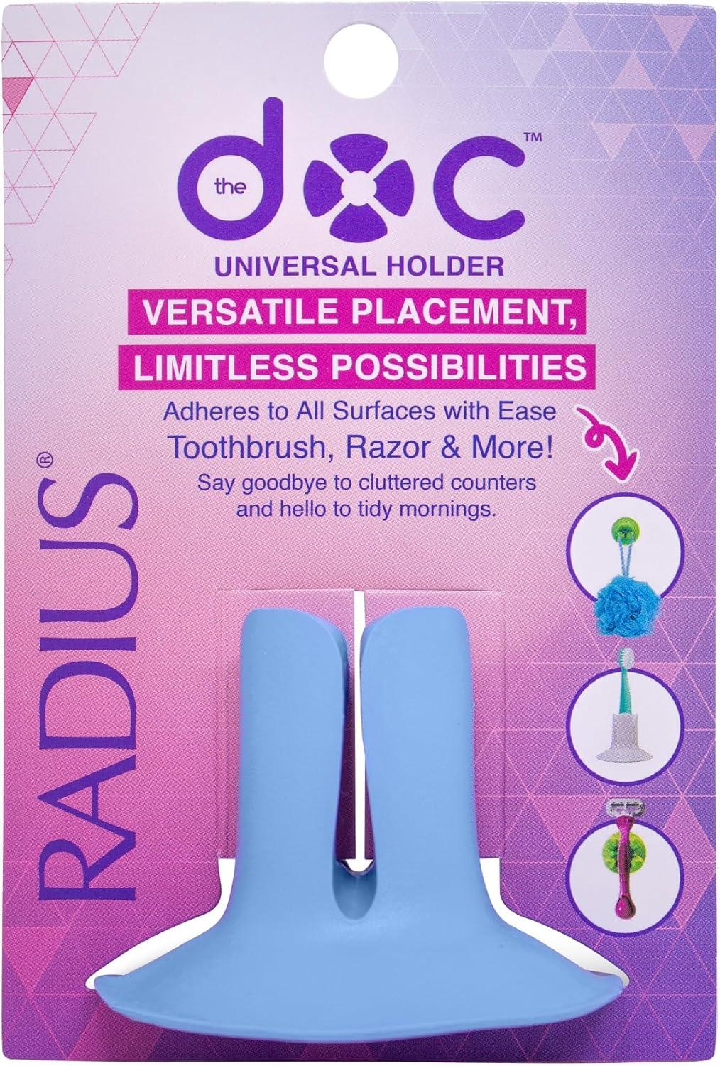 image:imageRadius The DOC ToothbrushRazor Holder Assorted Colors 1 Count 100 Recyclable amp Dishwasher Safe BPA Free Suction Holder PinkAssorted