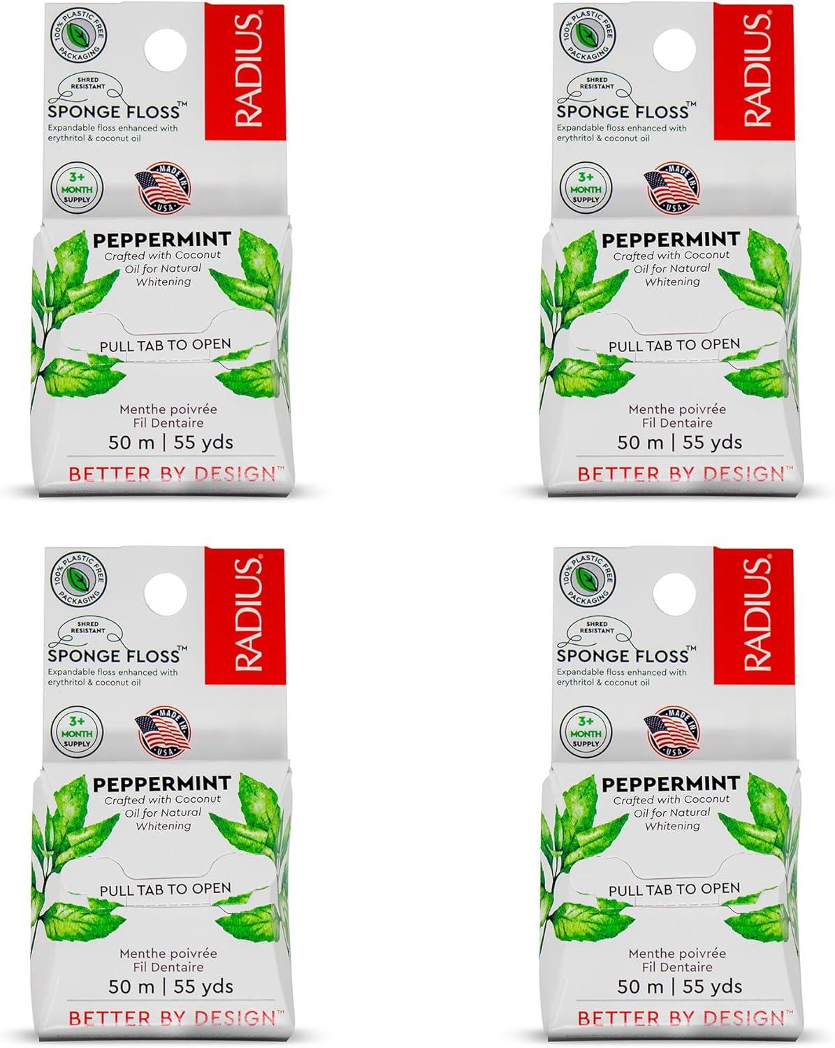 image:imageRadius Vanilla Mint Dental Floss 55 Yards Vegan amp NonToxic Oral Care Boost amp Designed to Help Fight Plaque Clear Pack of 3Peppermint