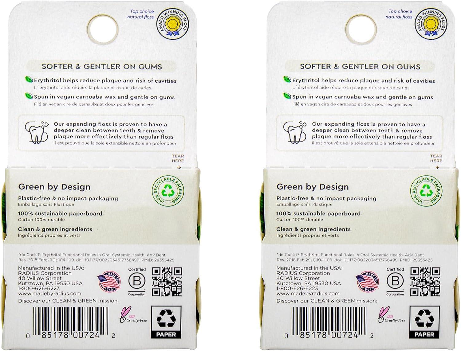 image:imageRadius Vanilla Mint Dental Floss 55 Yards Vegan amp NonToxic Oral Care Boost amp Designed to Help Fight Plaque Clear Pack of 3Vanilla Mint