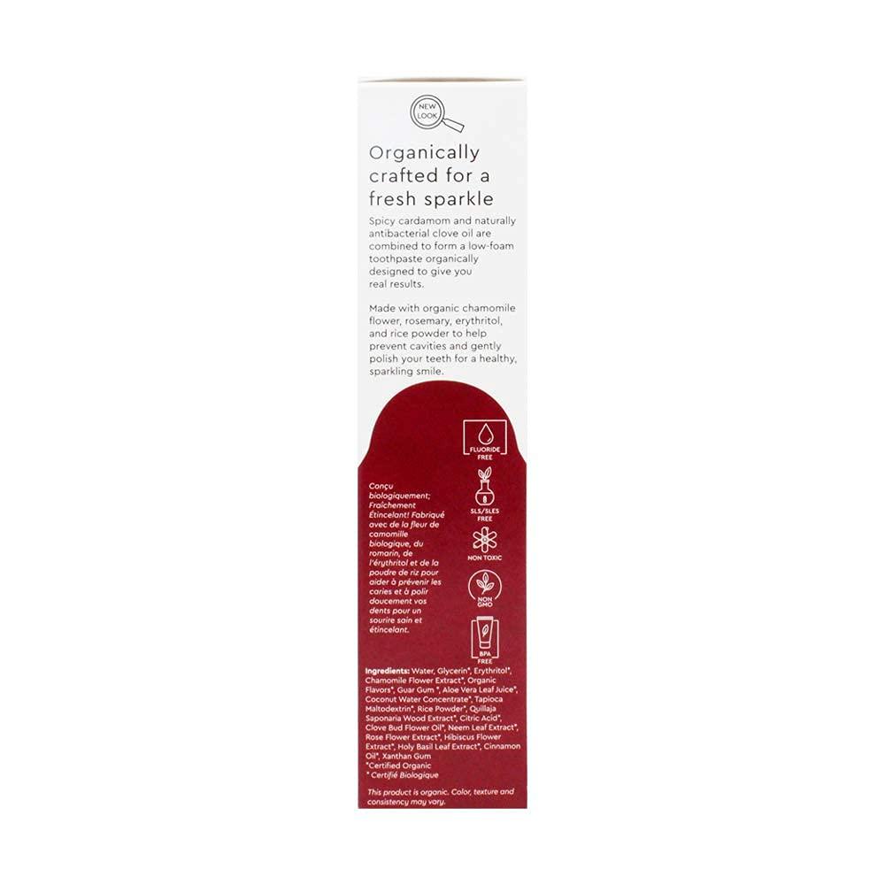 image:imageToothpaste USDA Organic Mint Aloe Neem 3 oz pack of 3Clove Cardamom