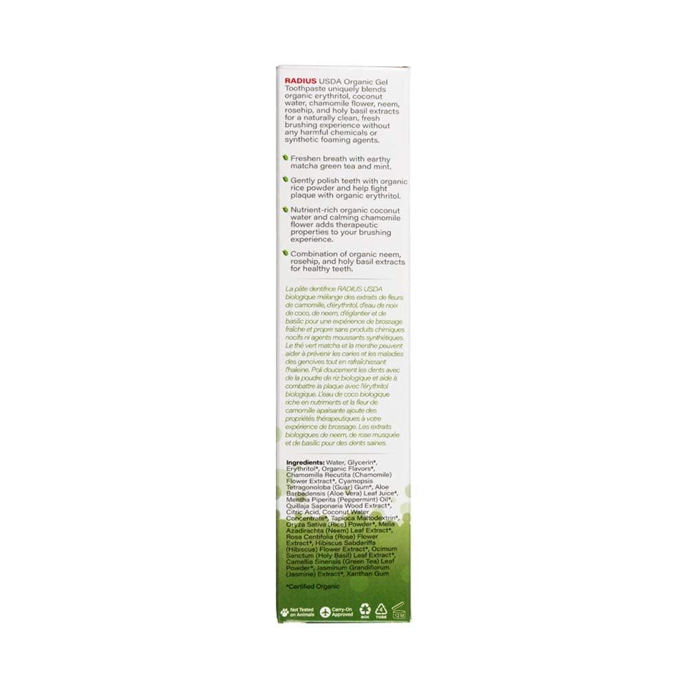 image:imageToothpaste USDA Organic Mint Aloe Neem 3 oz pack of 3Matcha Mint