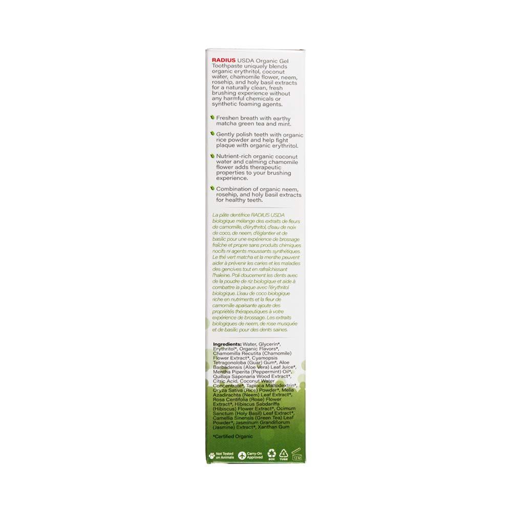 image:imageToothpaste USDA Organic Mint Aloe Neem 3 oz pack of 3Matcha Mint
