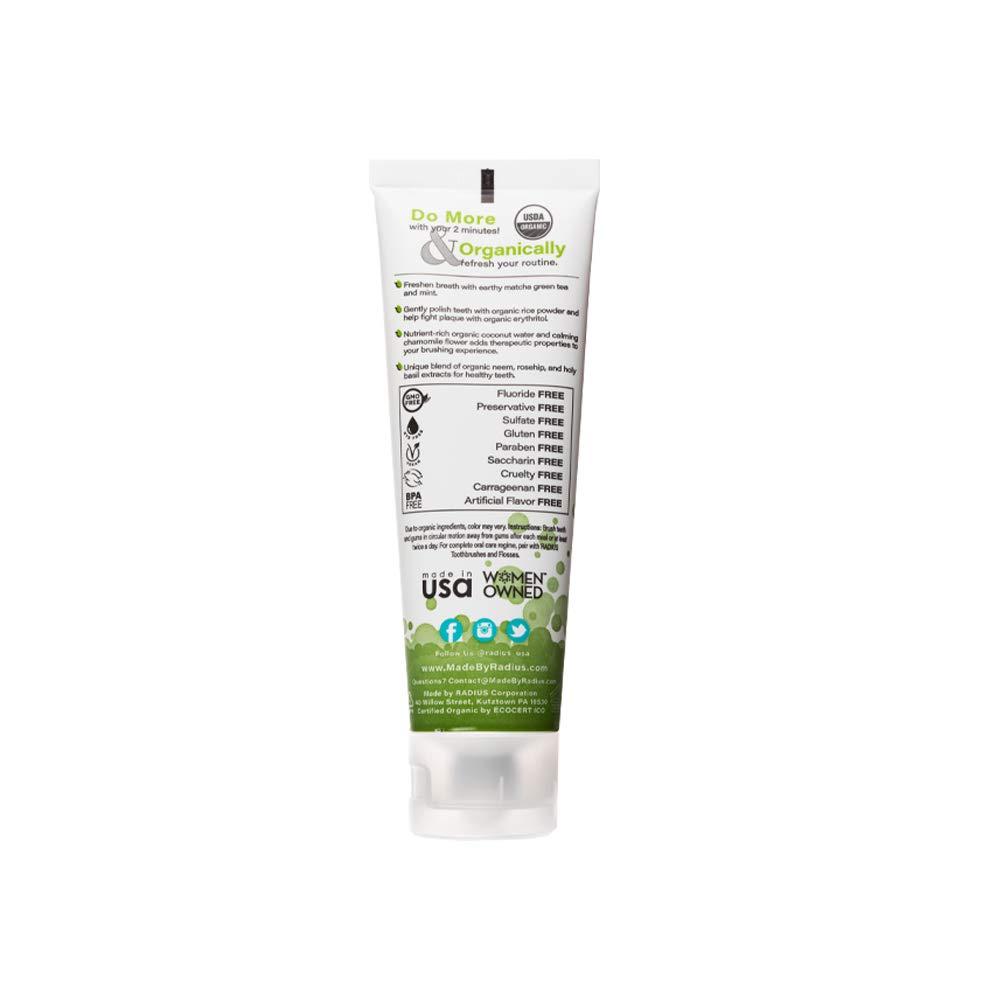 image:imageToothpaste USDA Organic Mint Aloe Neem 3 oz pack of 3Matcha Mint