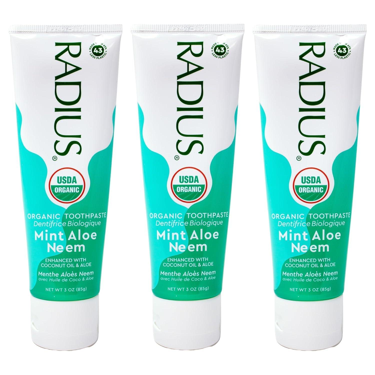 image:imageToothpaste USDA Organic Mint Aloe Neem 3 oz pack of 3Mint Aloe Neem