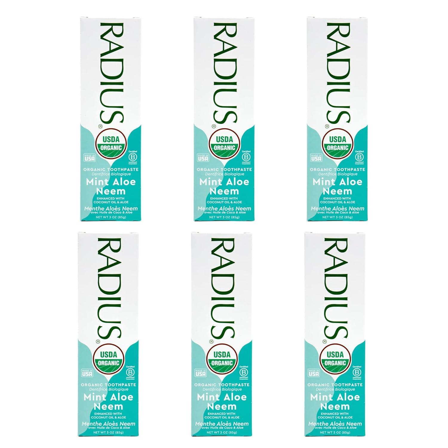 image:imageToothpaste USDA Organic Mint Aloe Neem 3 oz pack of 3Mint Aloe Neem