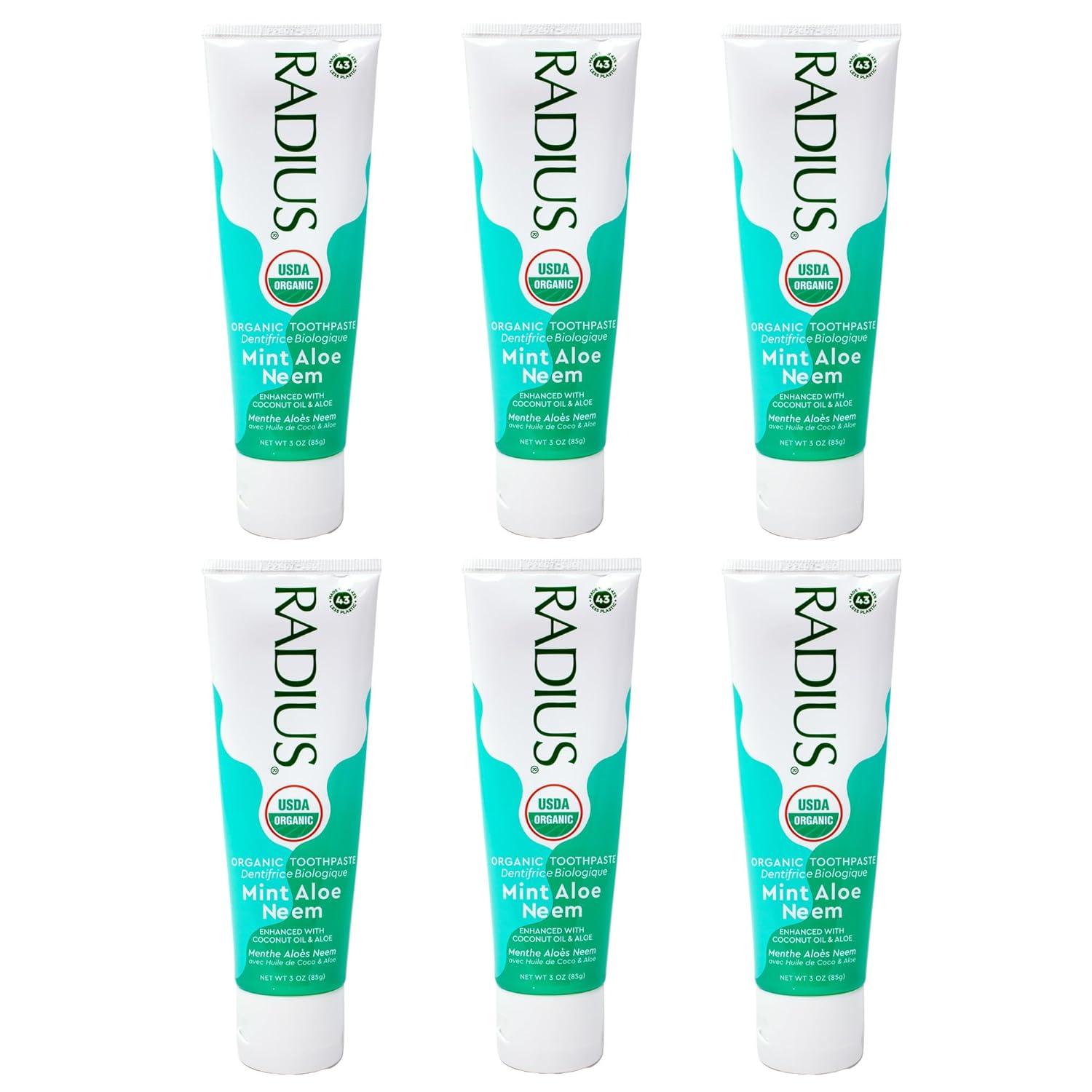 image:imageToothpaste USDA Organic Mint Aloe Neem 3 oz pack of 3Mint Aloe Neem